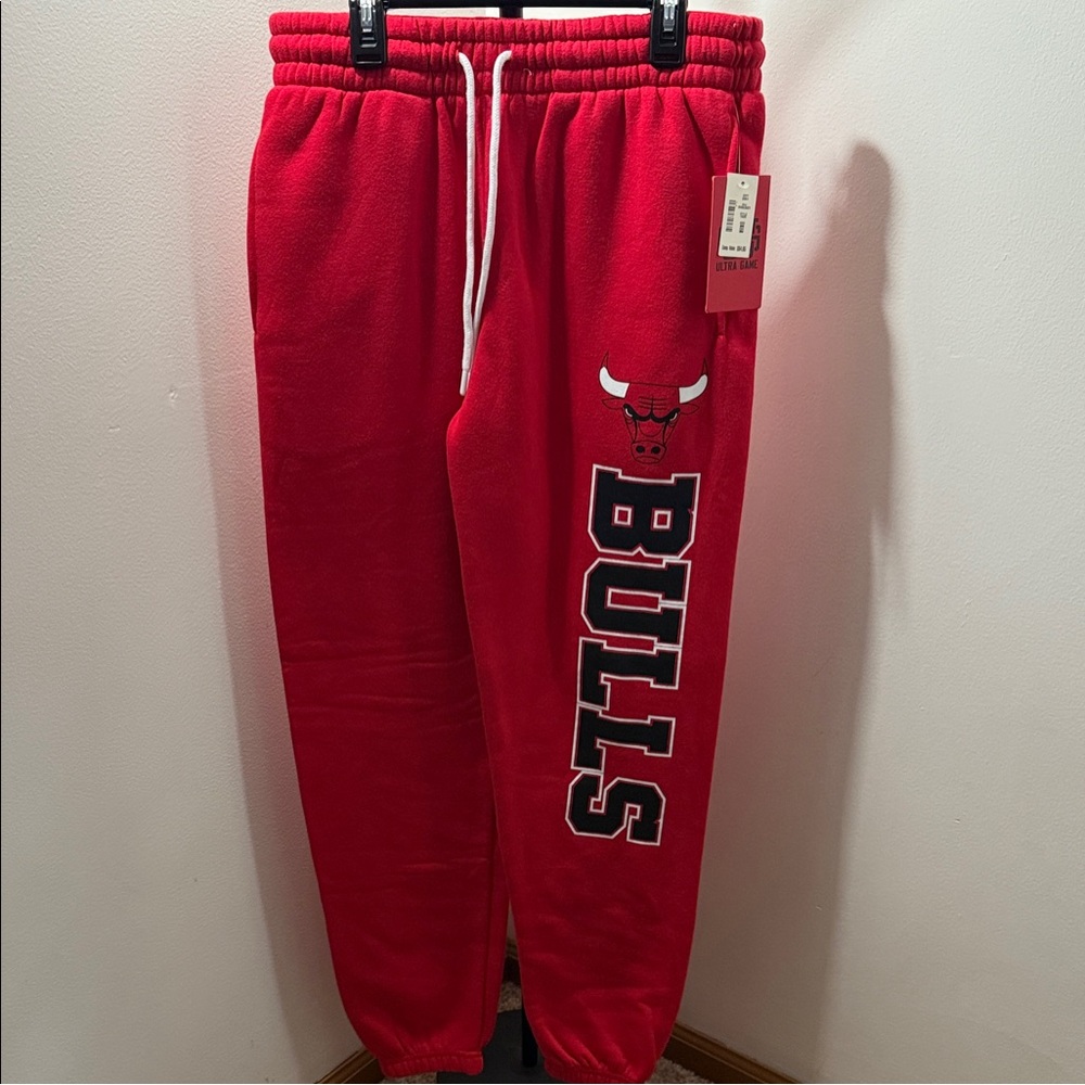 Chicago Bulls Red Fleece Sweatpants